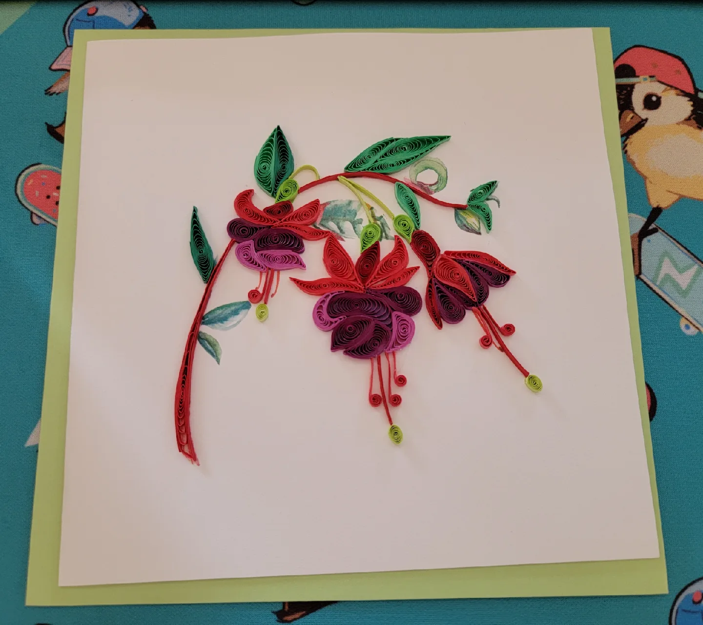🥕 Quilling Card - Handmade Flower Card thumbnail