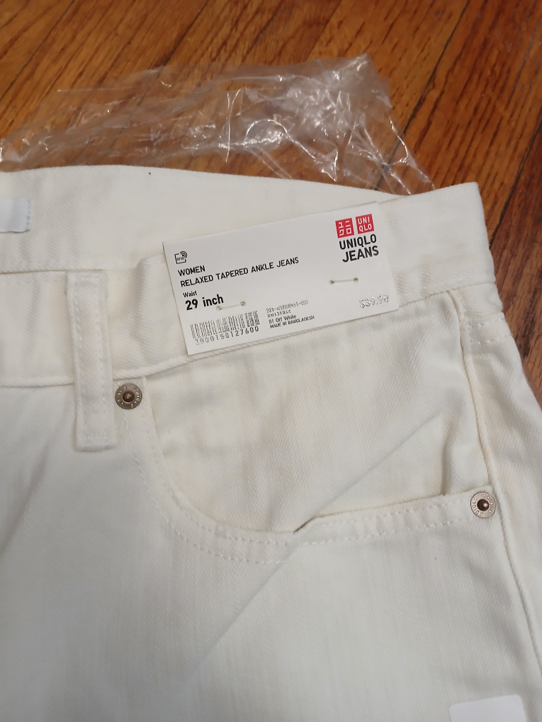 BRAND NEW* Uniqlo Relaxed Tapered Ankle Jeans - Size 29 - photo 3