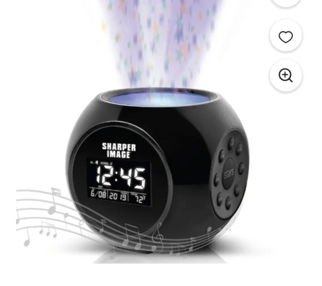 🥕Sharper Image Star Projector Alarm Clock image indicator(2)