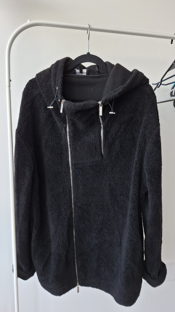 Emporio Armani Black Hooded Jacket XL