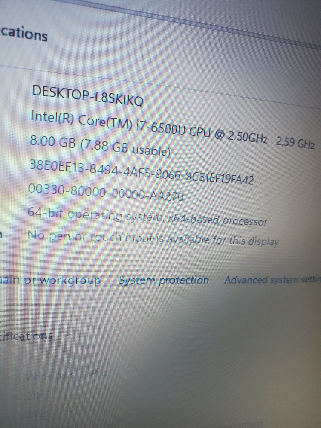 i7 windows 11pro 12.5inch Lenovo thinkpad X 270 Laptop - photo 5
