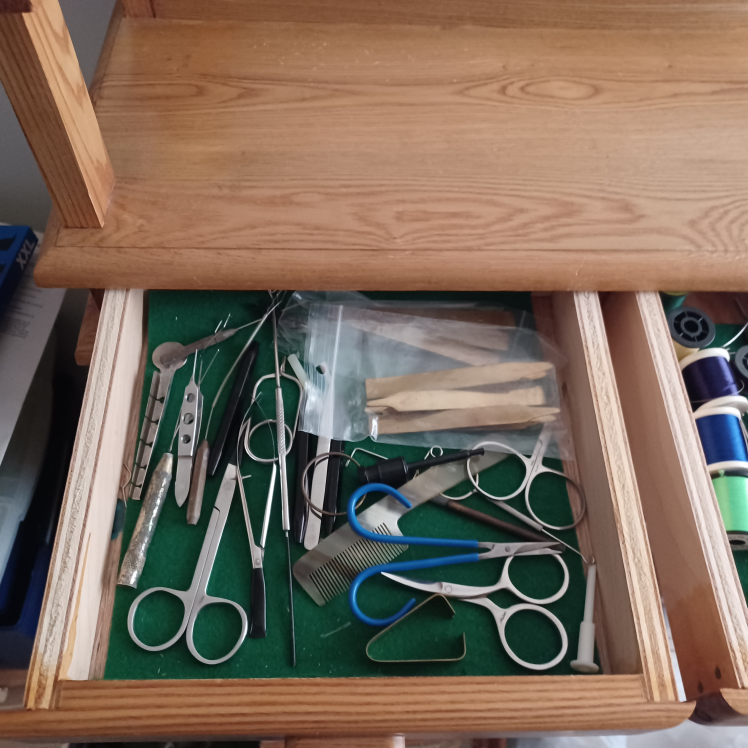 Fly Tying Desk with Tools and Supplies - photo 3