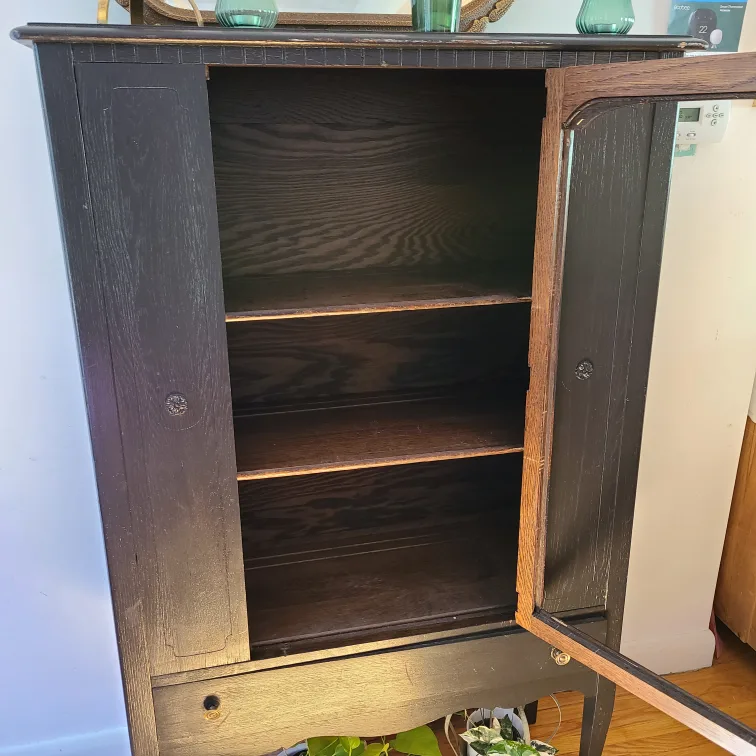 Vintage Black Cabinet for $50!! image indicator(2)