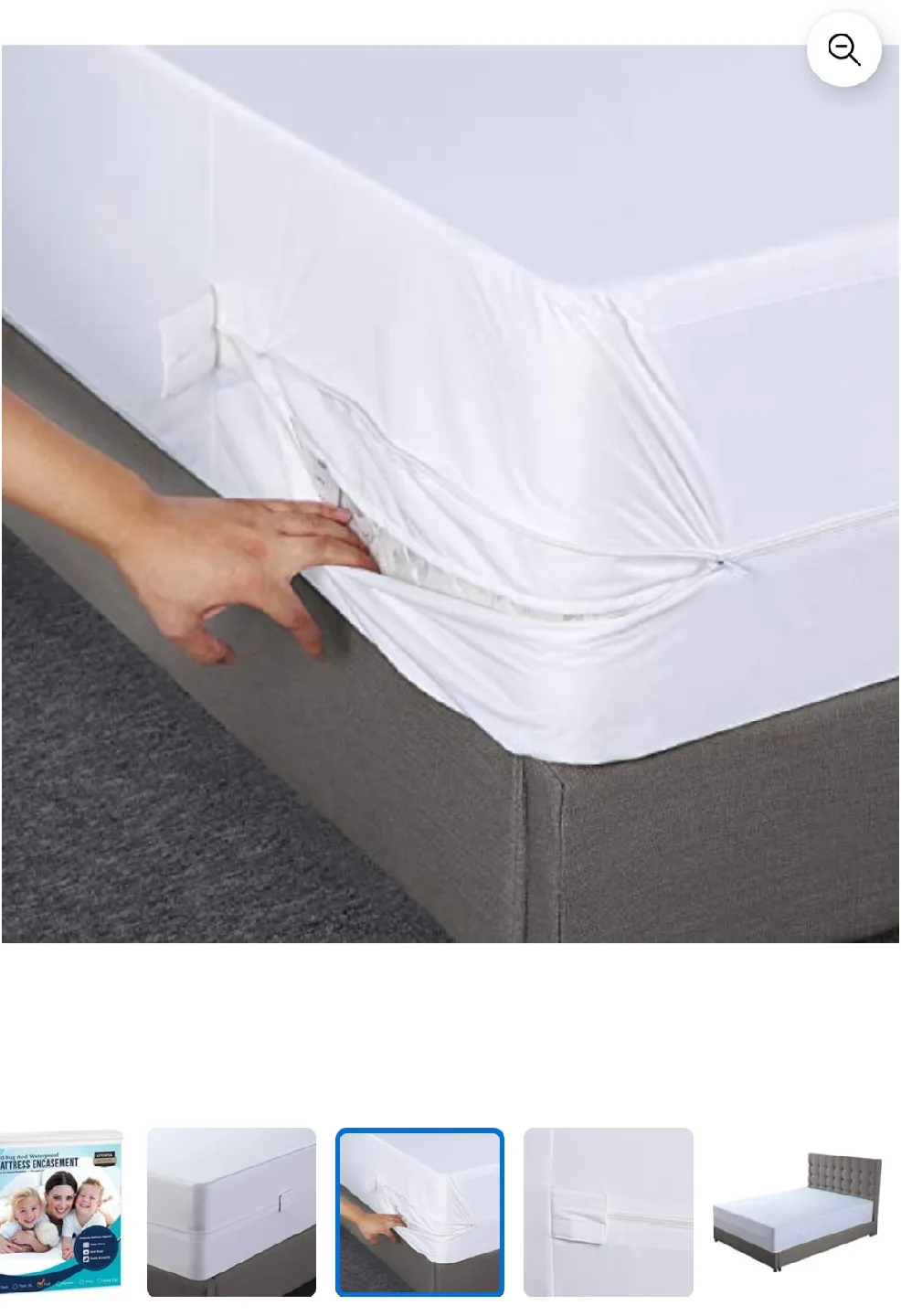 TWIN Waterproof Mattress Encasement  13" image indicator(7)
