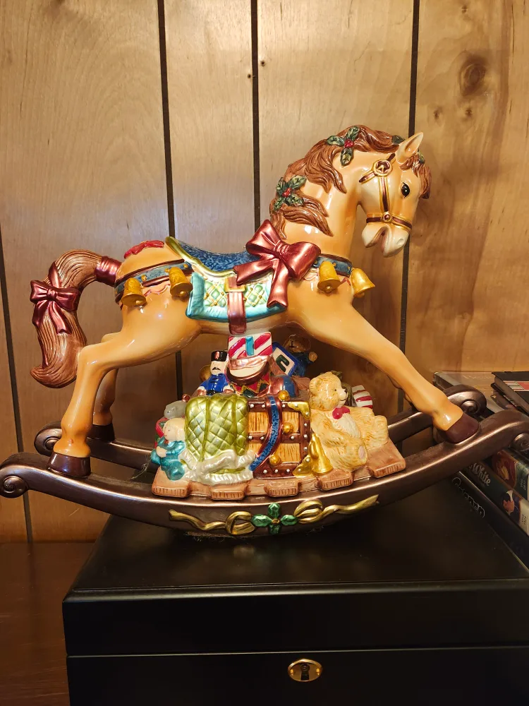 Vintage Rocking Horse Christmas Decoration thumbnail