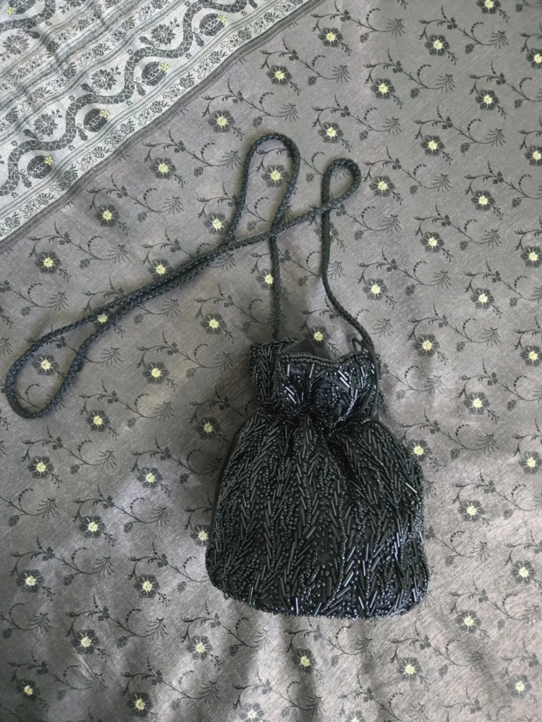 Beaded Evening Bag - Black thumbnail