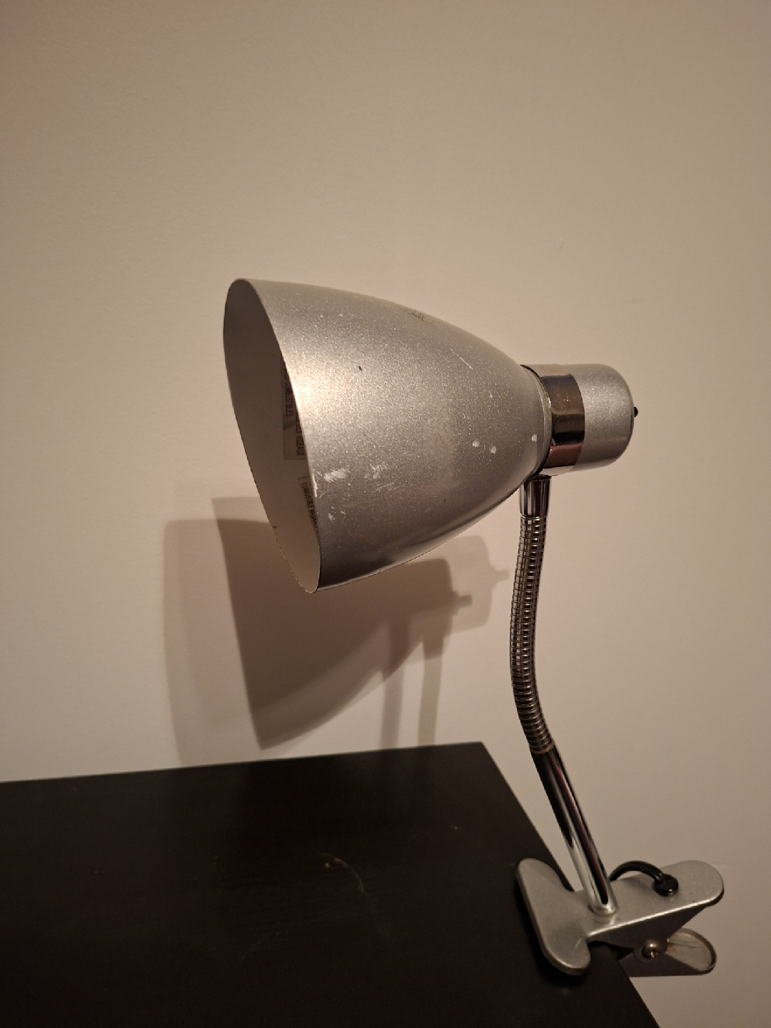 Silver Clip-On Desk Lamp - photo 2
