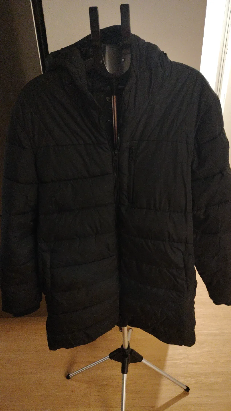 Threadbare Black Puffer Jacket thumbnail