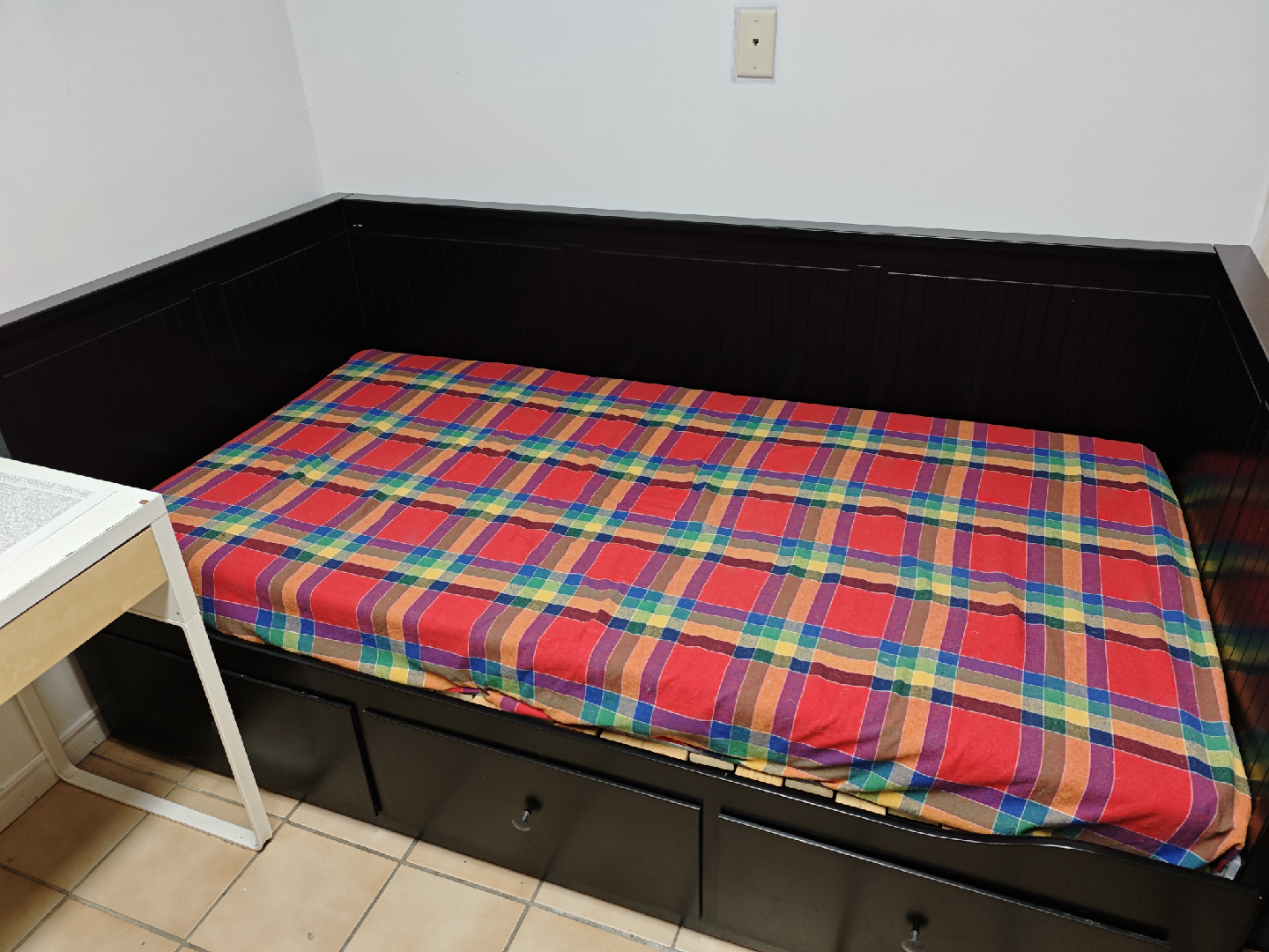 IKEA Black Daybed Frame with 1/2 Mattress