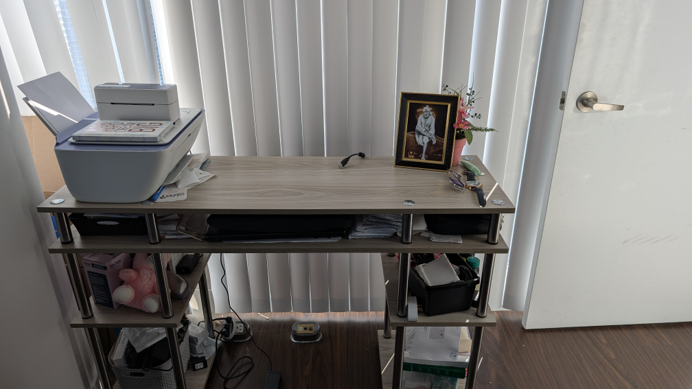 Desk with shelves - photo 3