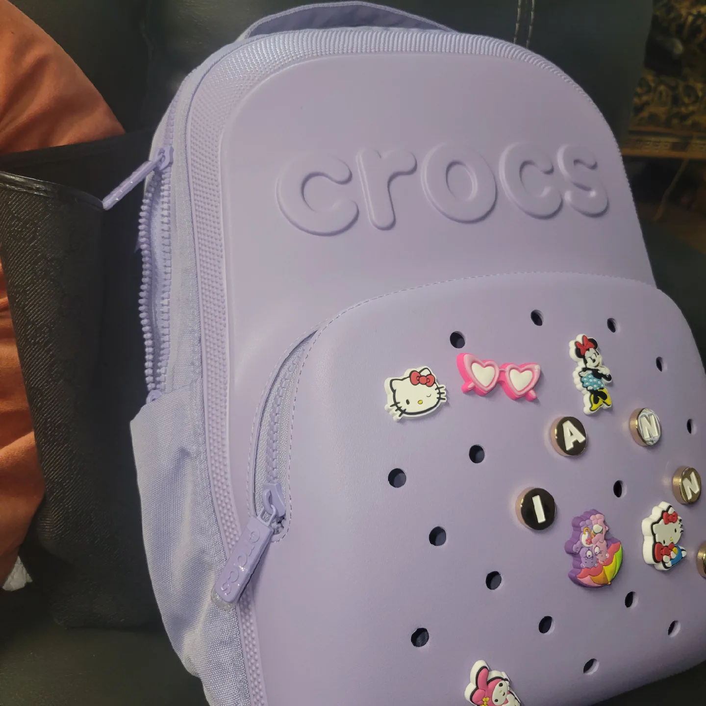 Crocs Lavender Backpack with Charms thumbnail