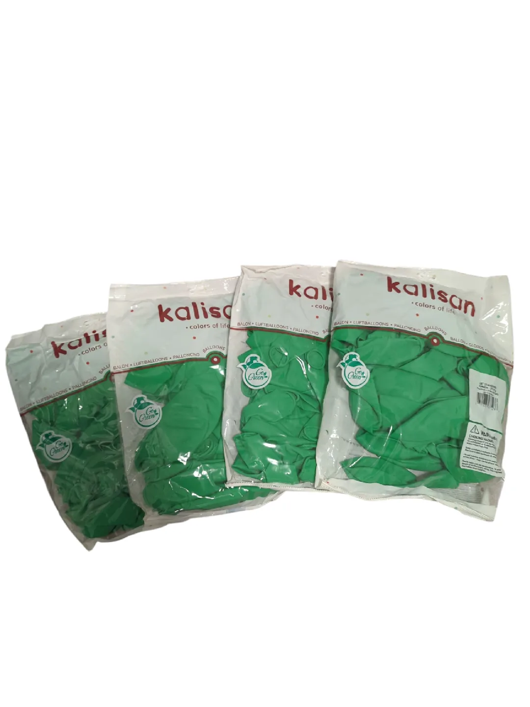 4 Pack Kalisan Green Balloons - New in Package thumbnail