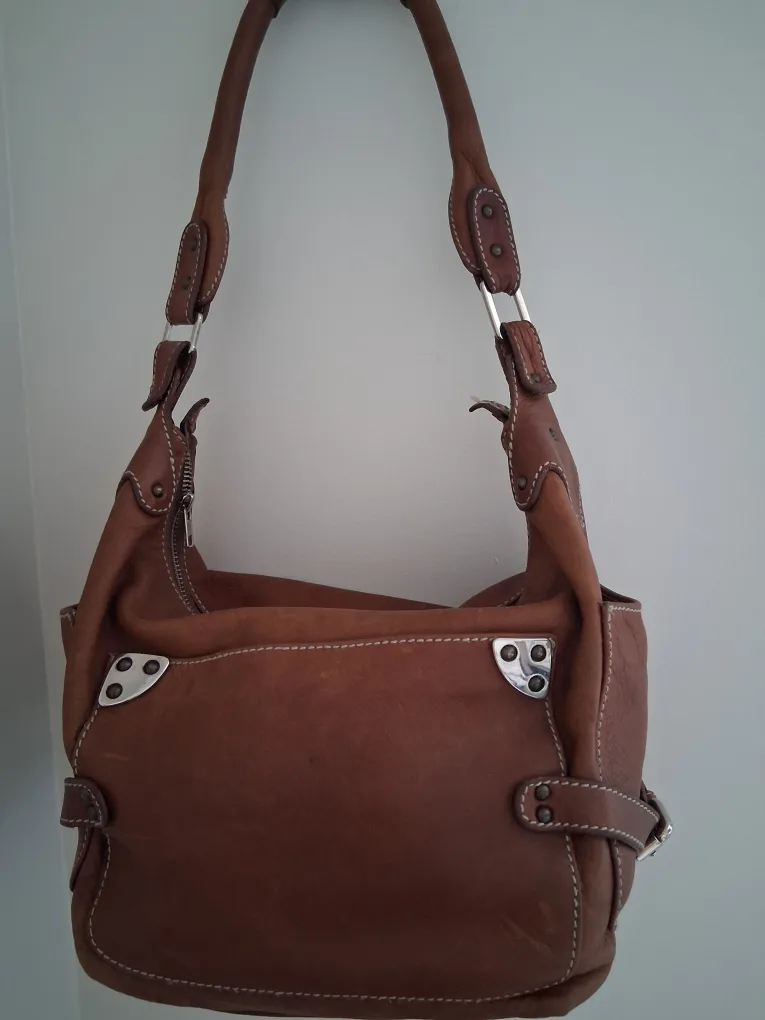 Nubikk Brown Leather Shoulder Bag image indicator(2)