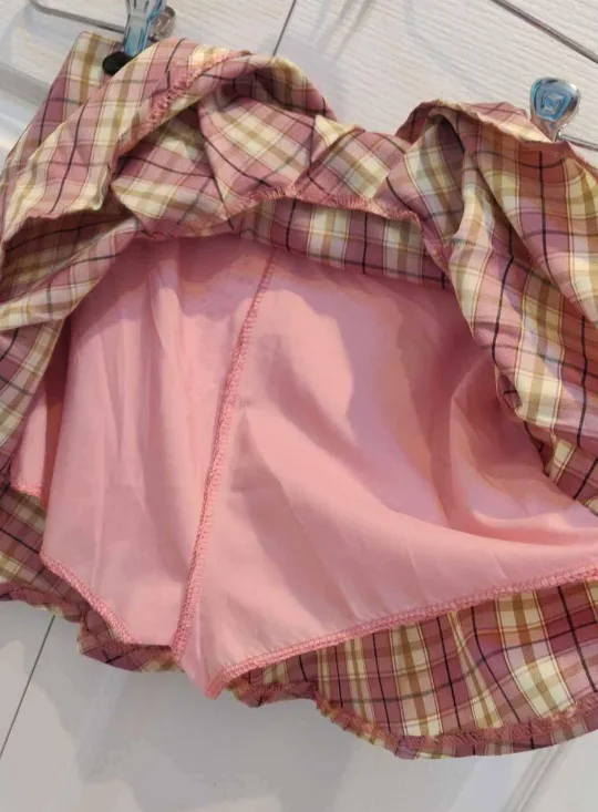 anime Plaid Pleated Mini Skirt image indicator(3)