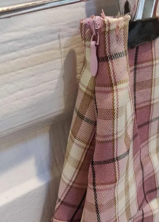 anime Plaid Pleated Mini Skirt image indicator(4)