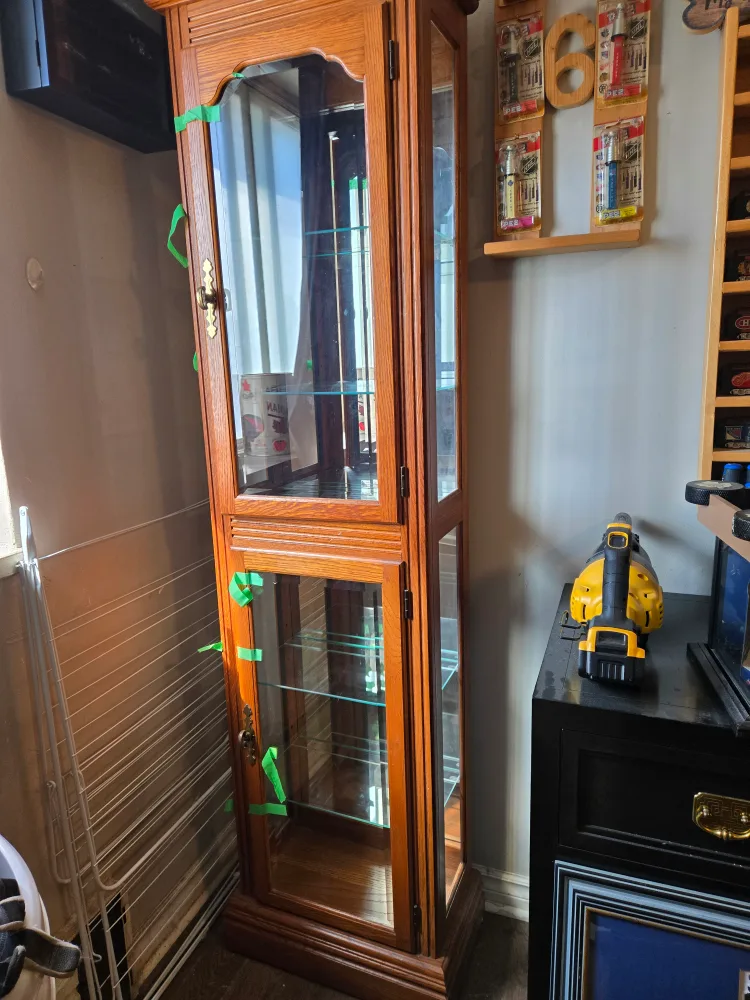 Oak Display Cabinet