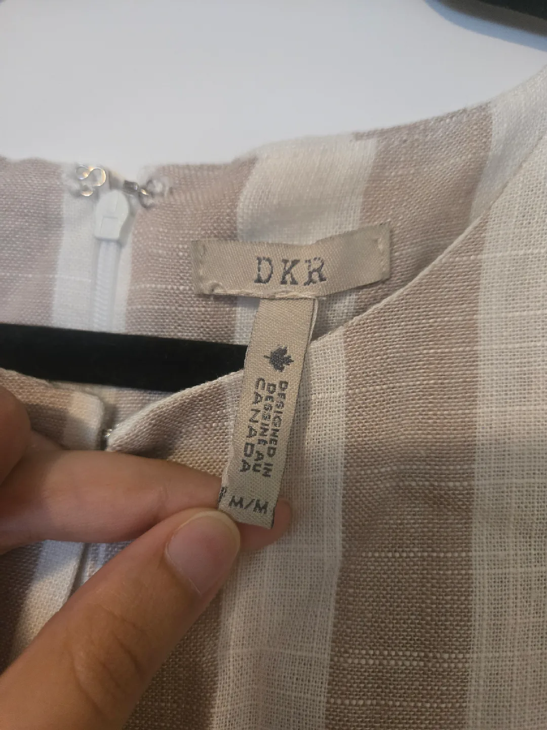 DKR Striped Sleeveless Dress - Size M image indicator(3)