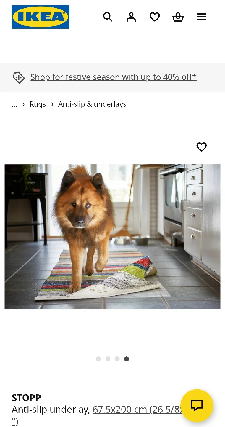 IKEA Stopp Anti-Slip Underlay Rug Pad, New image indicator(8)