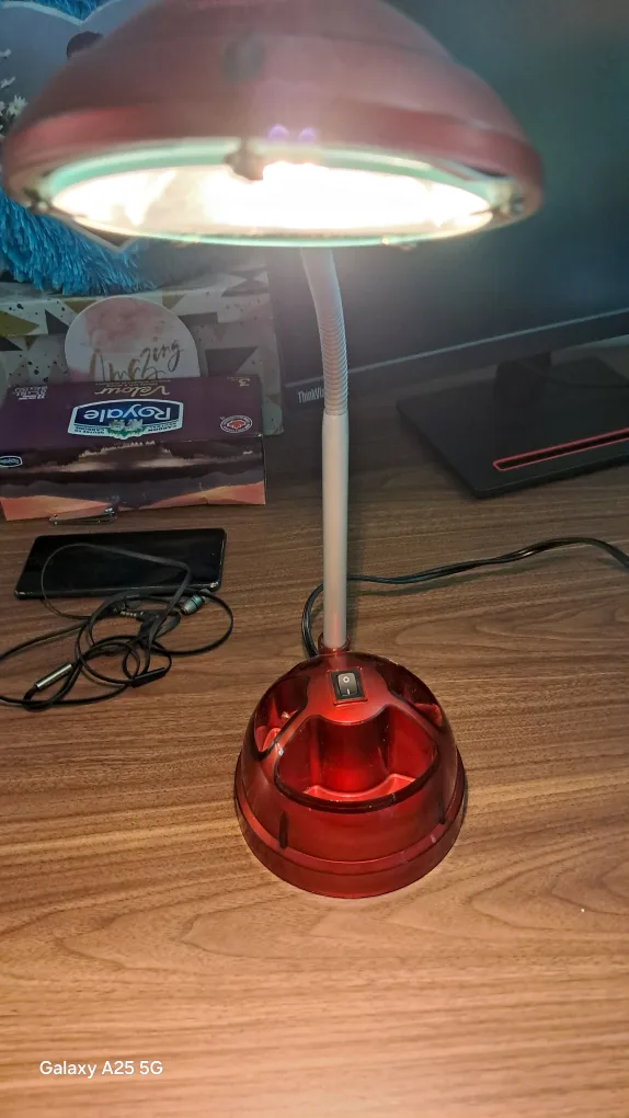 Red Desk Lamp - Model GX6503A image indicator(2)