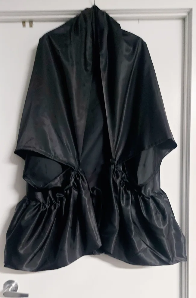 Black Ruffle Unique Cape thumbnail