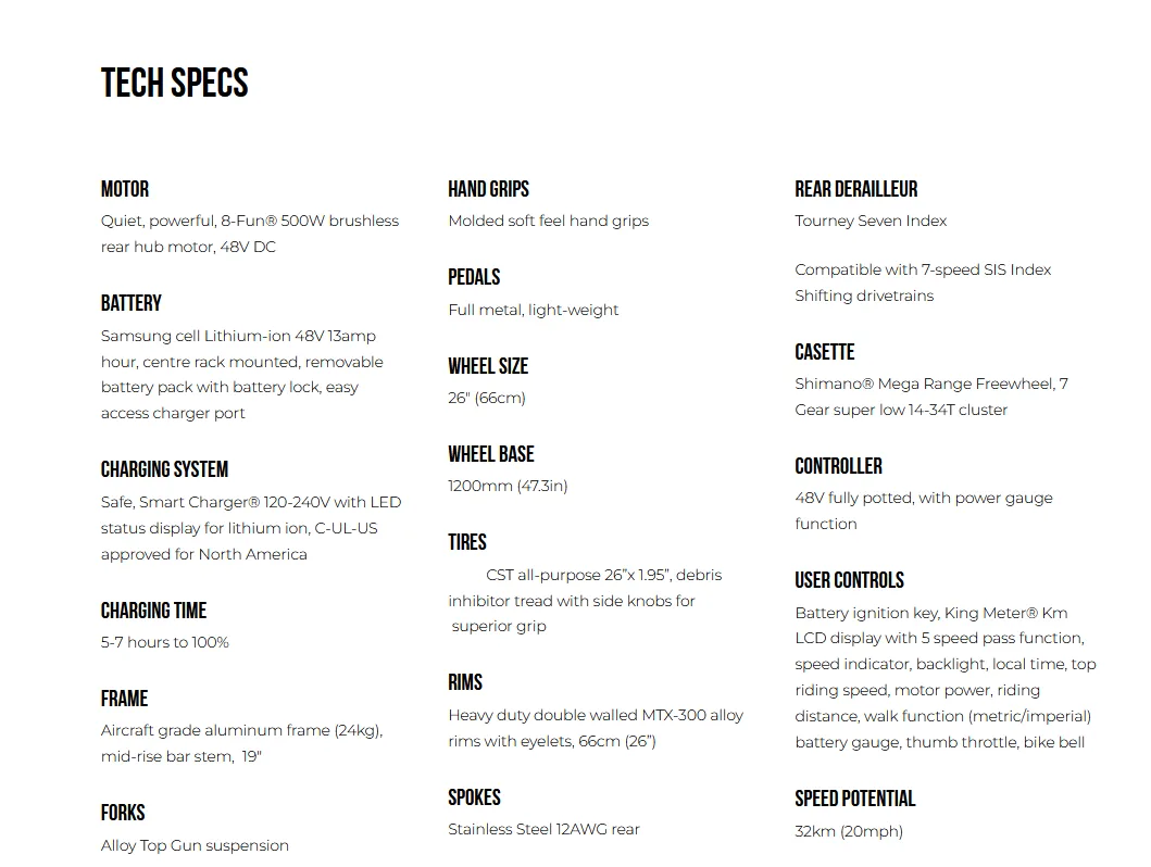 Urban Ryder Electric Bike image indicator(6)