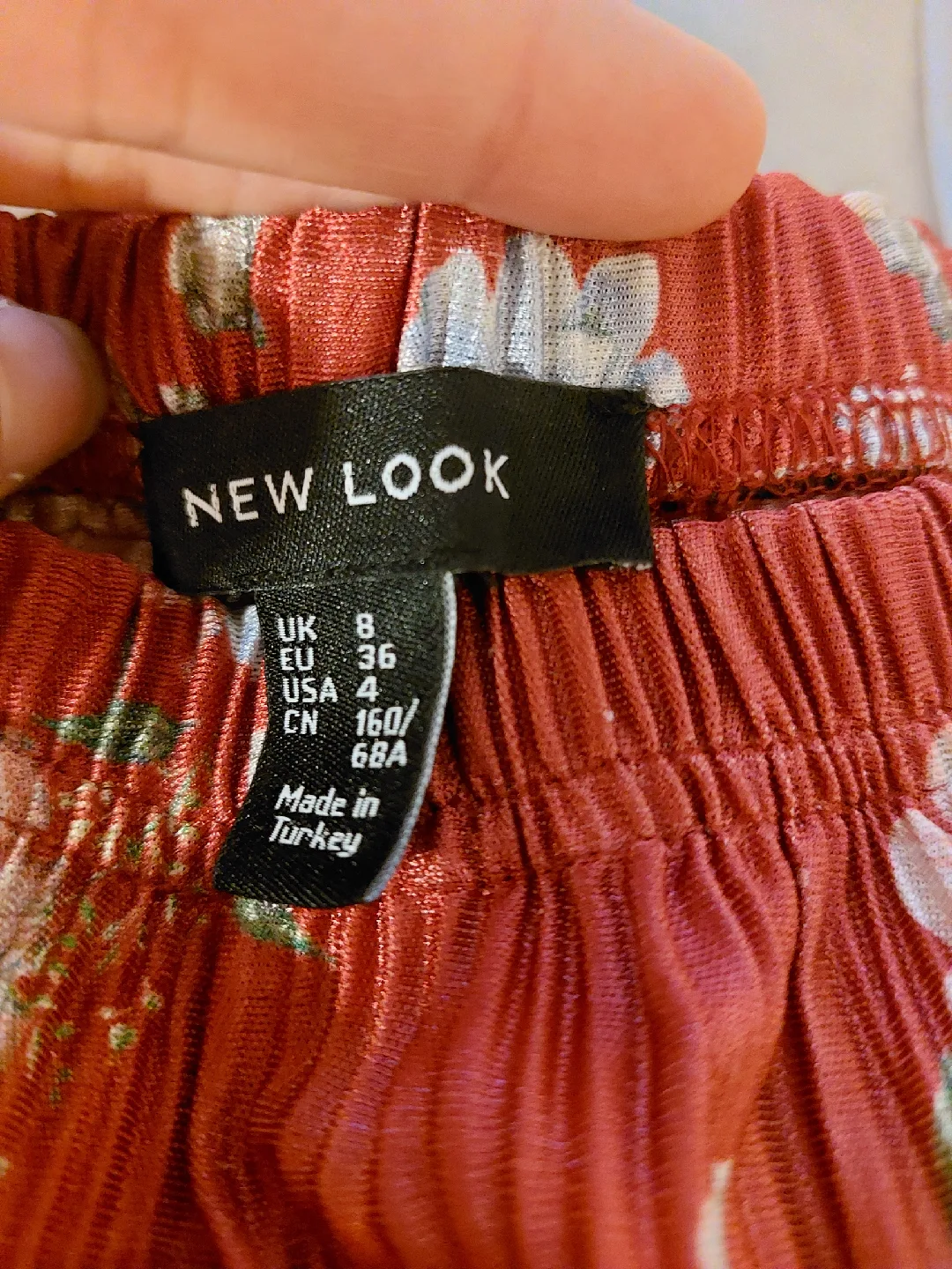 New Look Floral Print Wide Leg Pants - Size 4 image indicator(3)