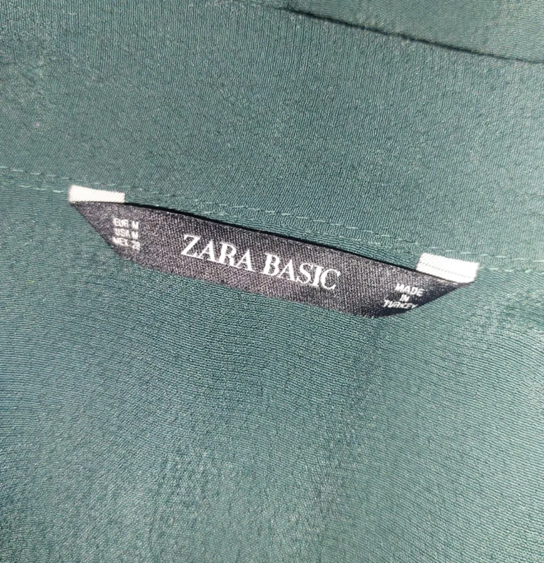 Green Blouse with Unique Button Medium image indicator(9)