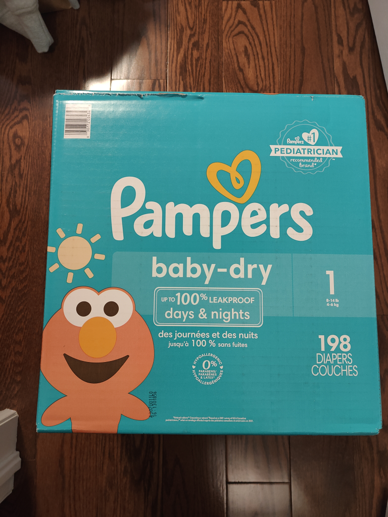 Pampers Baby-Dry Size 1 (198 Diapers)