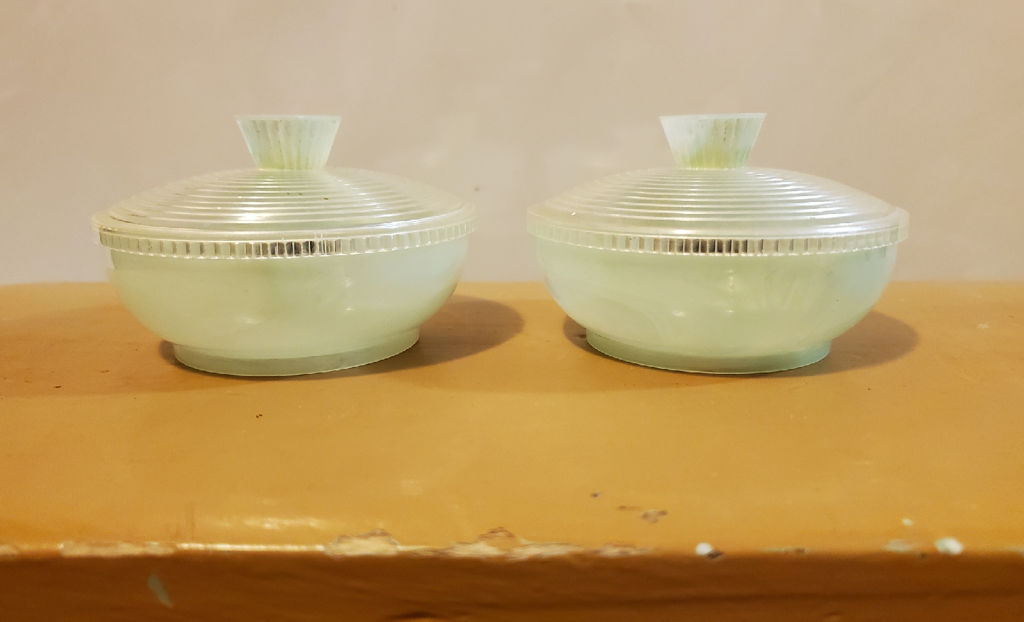 Vintage 1950's Fosta Dresser Powder containers