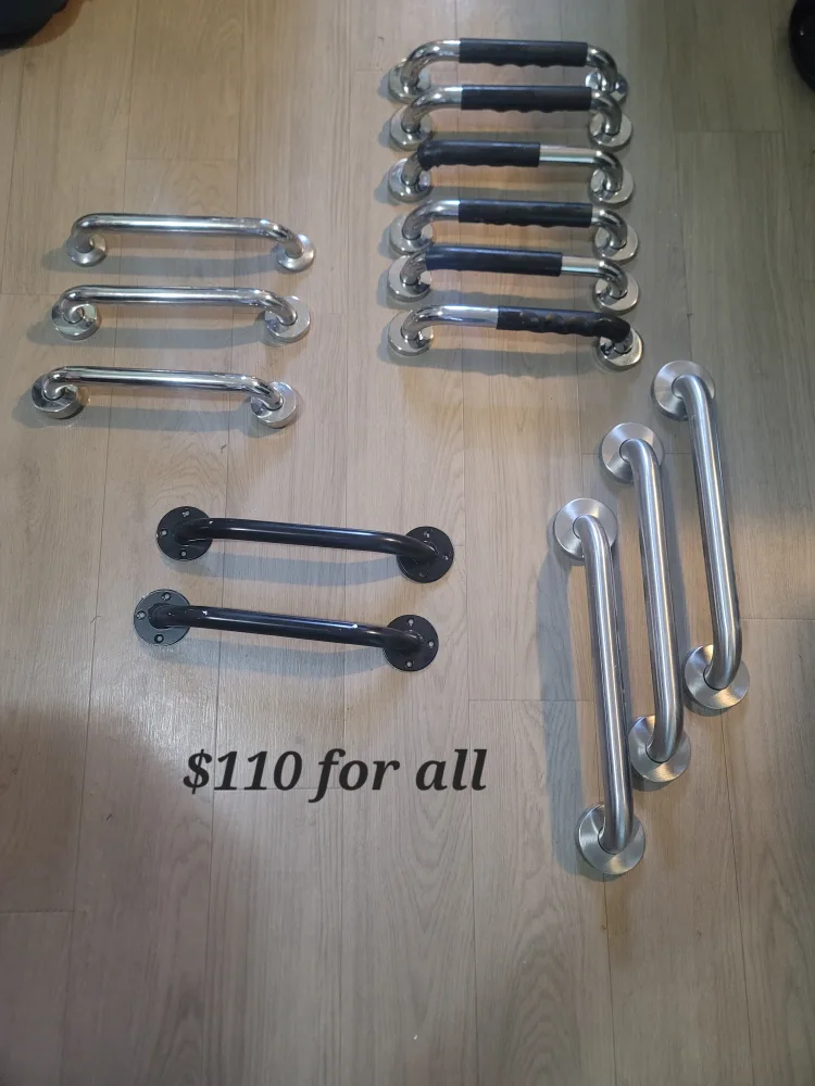 Grab Bars - Chrome, Black, Silver - $110 for all