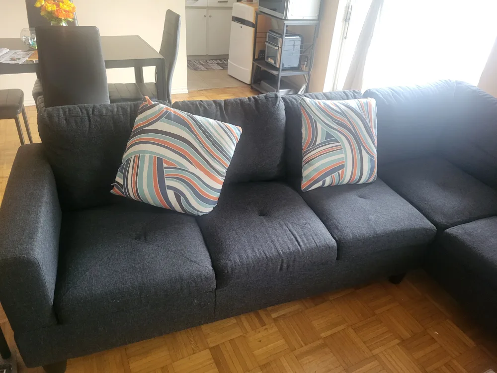 Dark Grey Sectional Sofa image indicator(4)