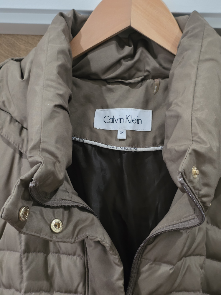 Calvin Klein Brown Puffer Coat - Size 3X - photo 3