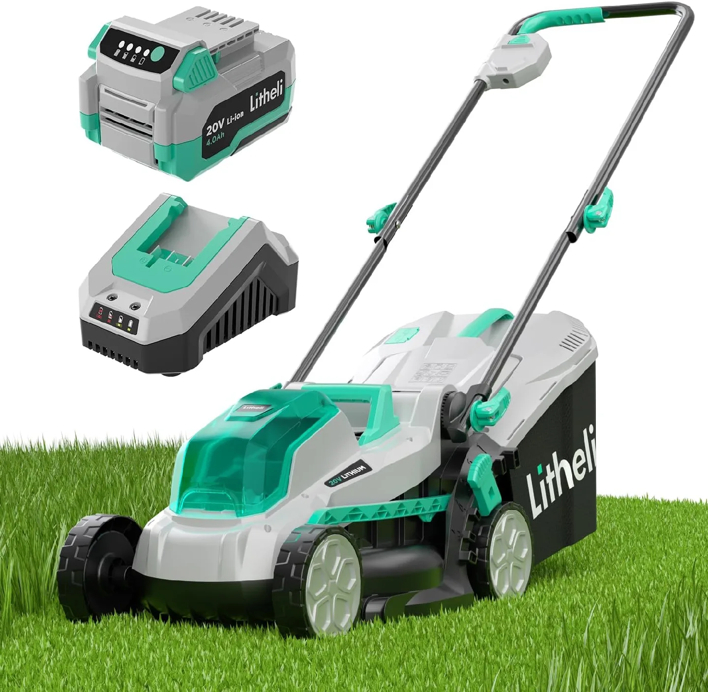 Like New Litheli Cordless 20V Lawnmower For Sale thumbnail