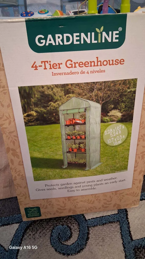 GARDENLINE 4-Tier Greenhouse - New in Box! thumbnail