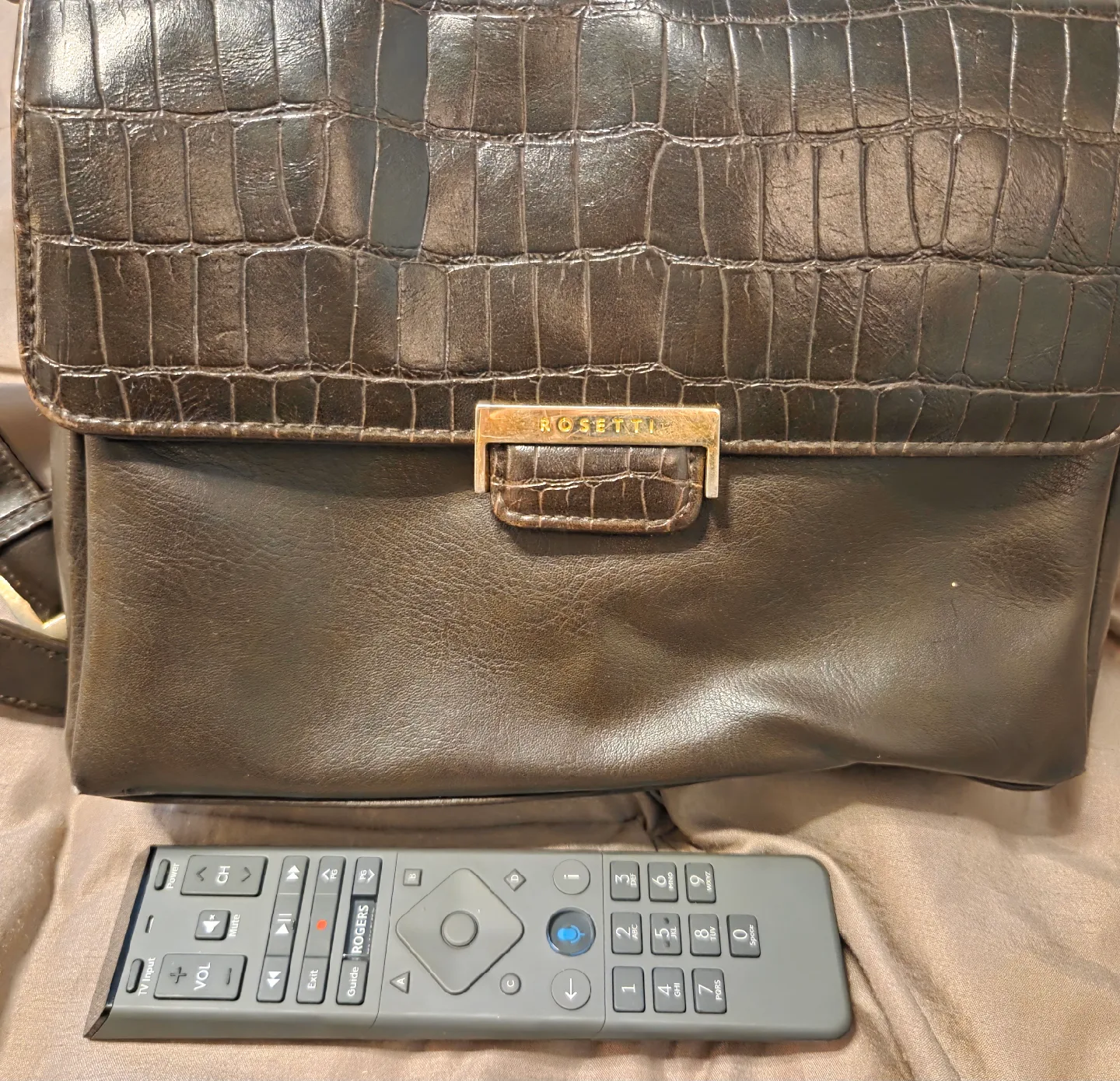 Rosetti Brown Vegan Leather Shoulder Bag image indicator(2)