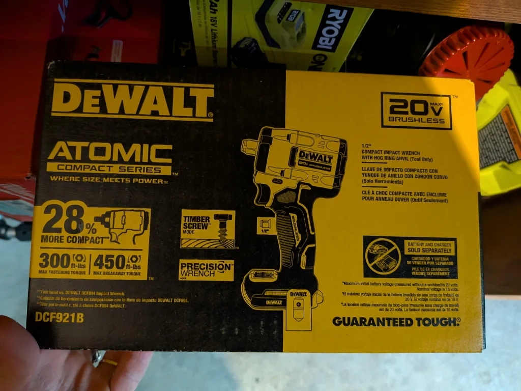DeWalt Atomic 20V Compact Impact Wrench (Tool Only) thumbnail