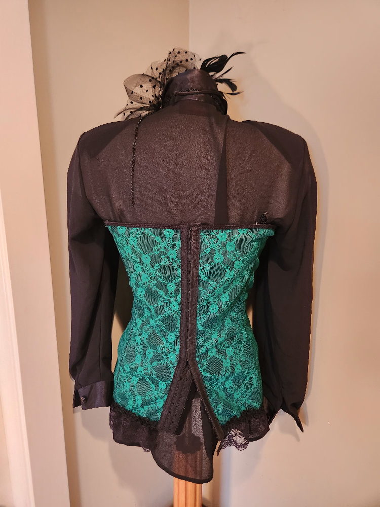 NEW WITH TAGS Green & Black Corset plus size corset 1x/2x - photo 5
