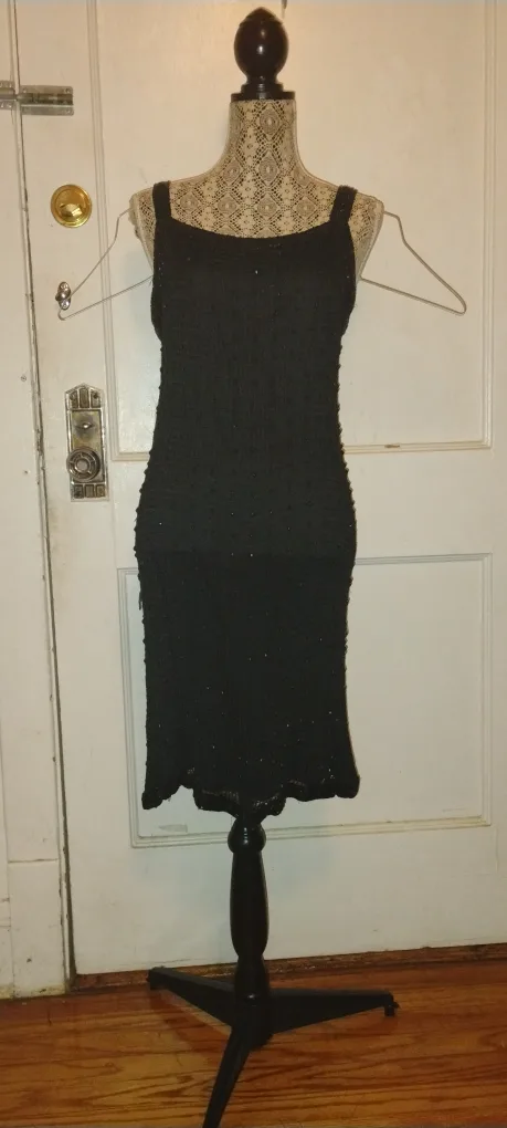 Black beaded dress thumbnail