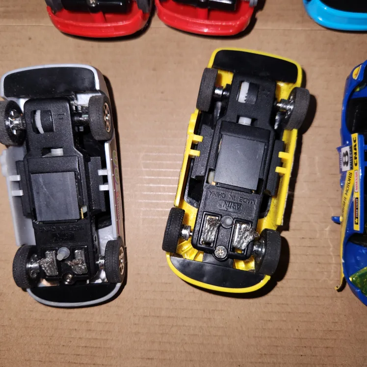 Lot of 10 Toy Artin slot Racing Cars image indicator(6)