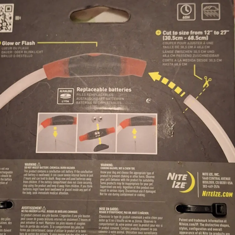 NiteHowl LED Safety Necklace - Dog Collar image indicator(3)