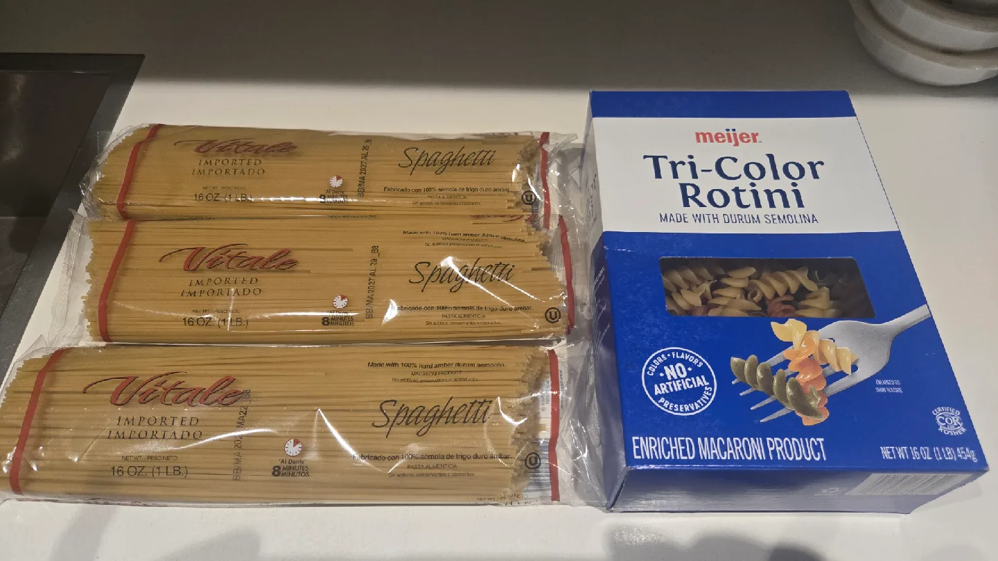 All 4 packs - Spaghetti and Macaroni thumbnail