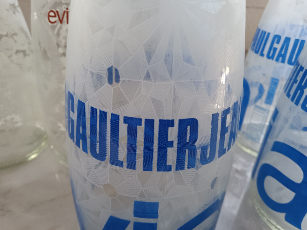 Evian & Gaultier Jean Paul Glass Bottles - photo 3