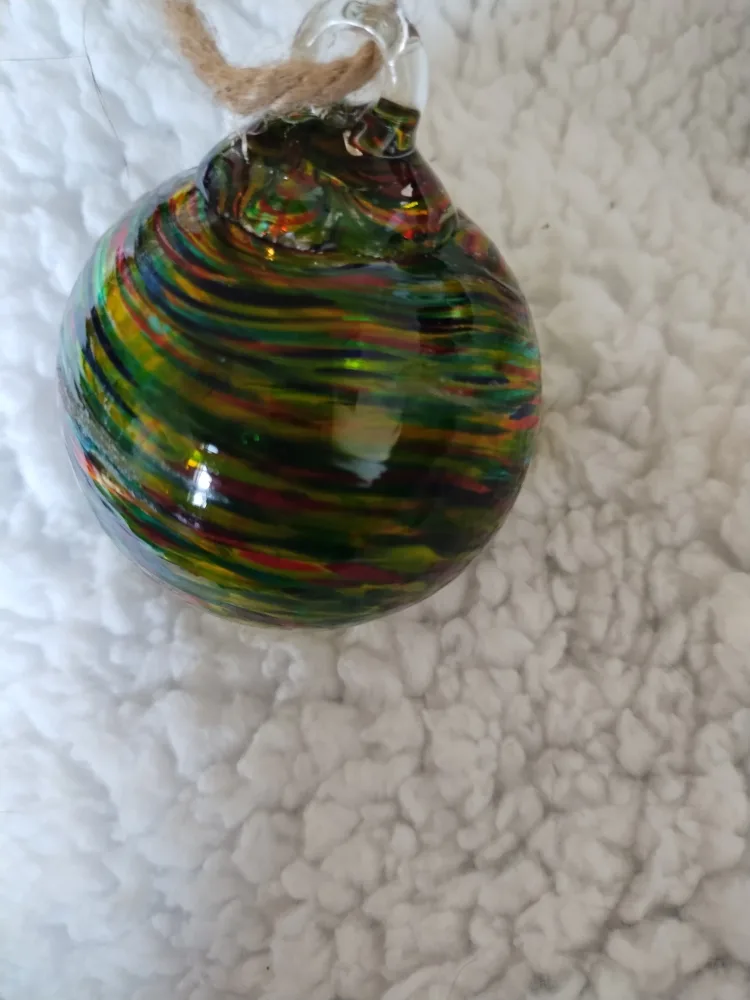 Hand Blown Glass Christmas Ornaments - Set of 6 image indicator(3)