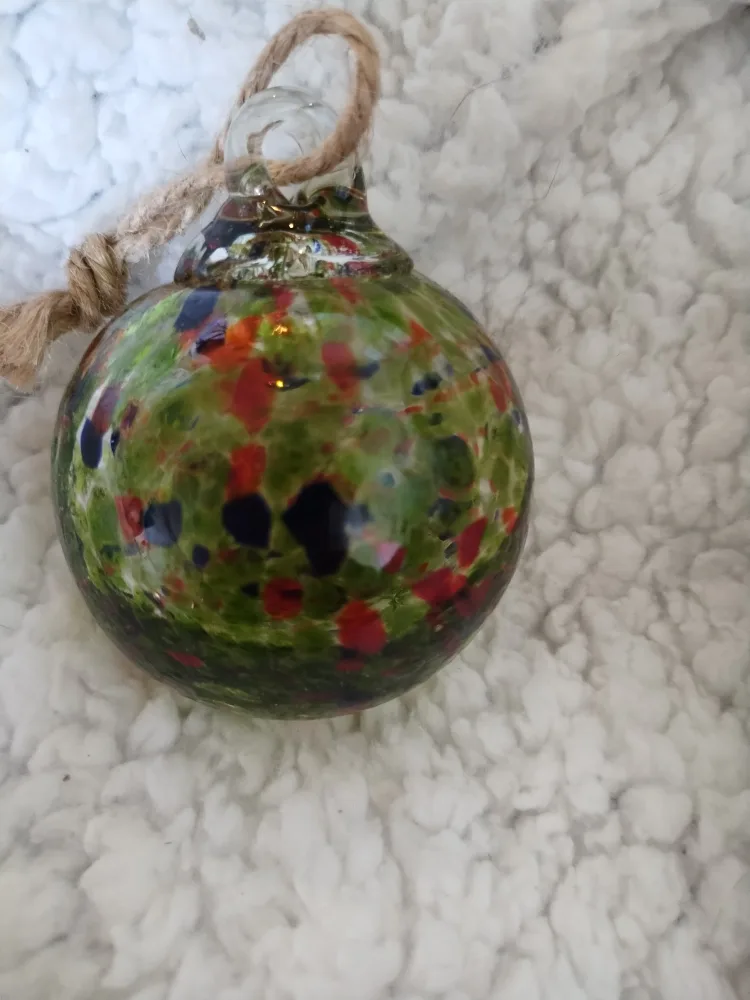 Hand Blown Glass Christmas Ornaments - Set of 6 image indicator(6)