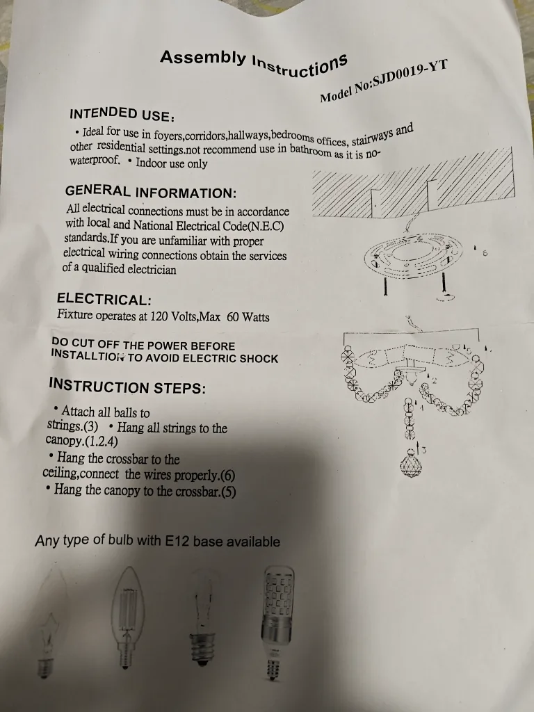 2 brand new SOTTAE Ceiling Light - Chrome, Crystal image indicator(3)