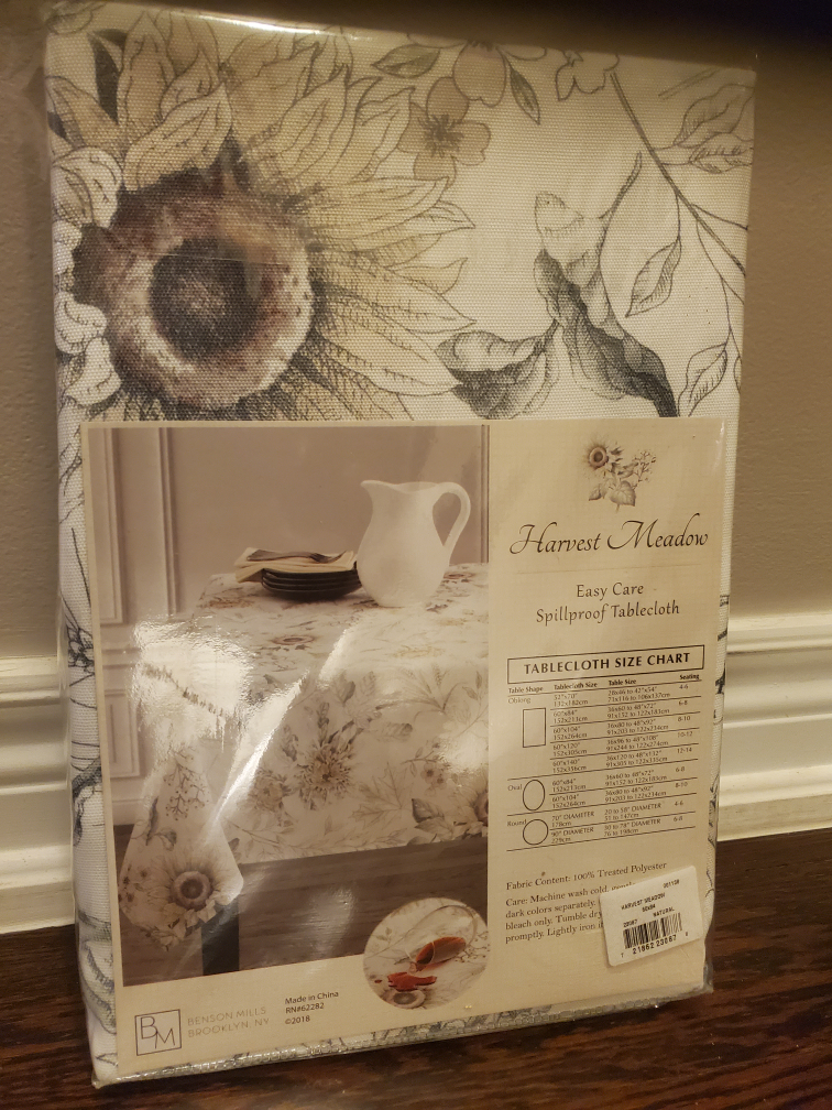 Harvest Tablecloth 5x7ft -Spillproof! - photo 4