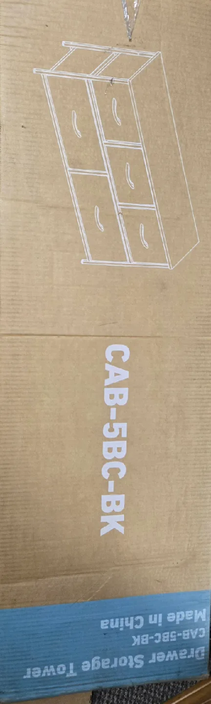 My Depot 5-Drawer Storage Tower - Black thumbnail