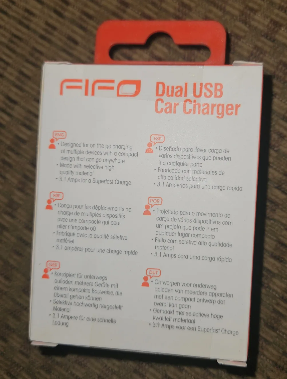 🥕FIFO Dual USB Car Charger - New in Box! image indicator(2)