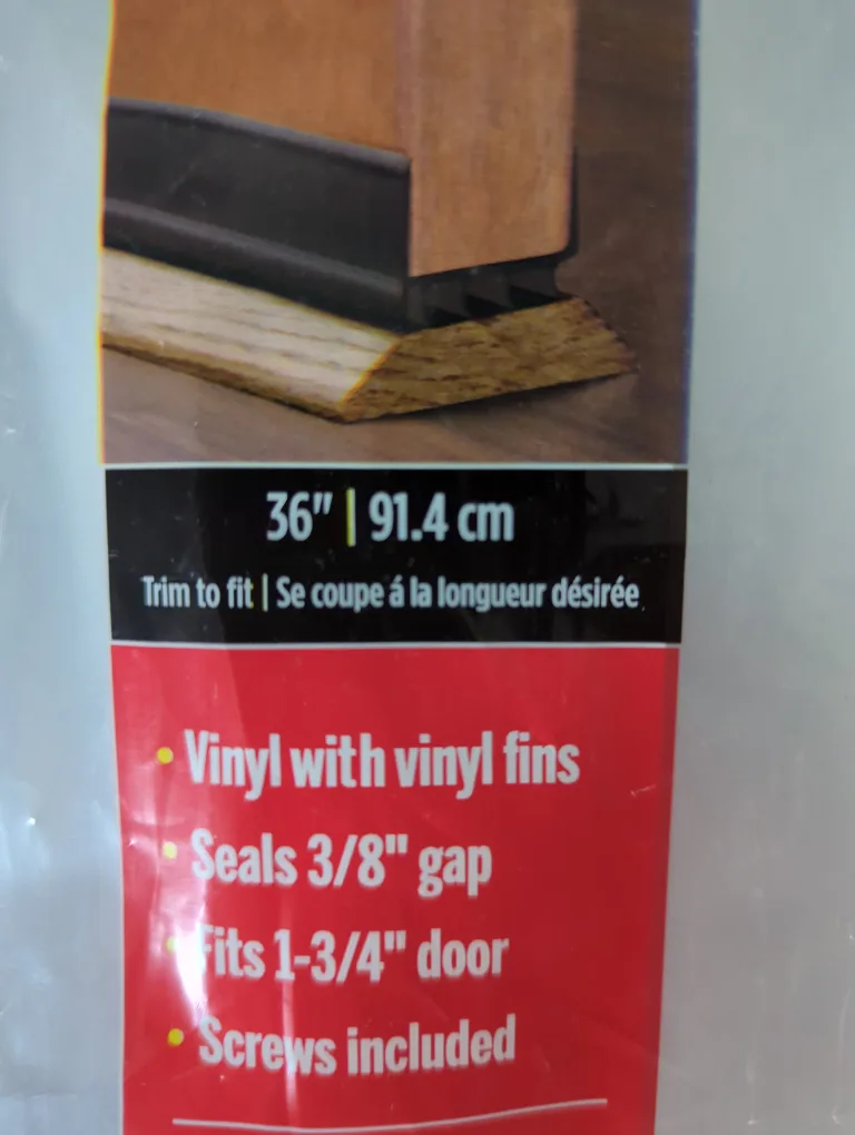 MD Building Products Under Door Seal - Black, 36" image indicator(4)