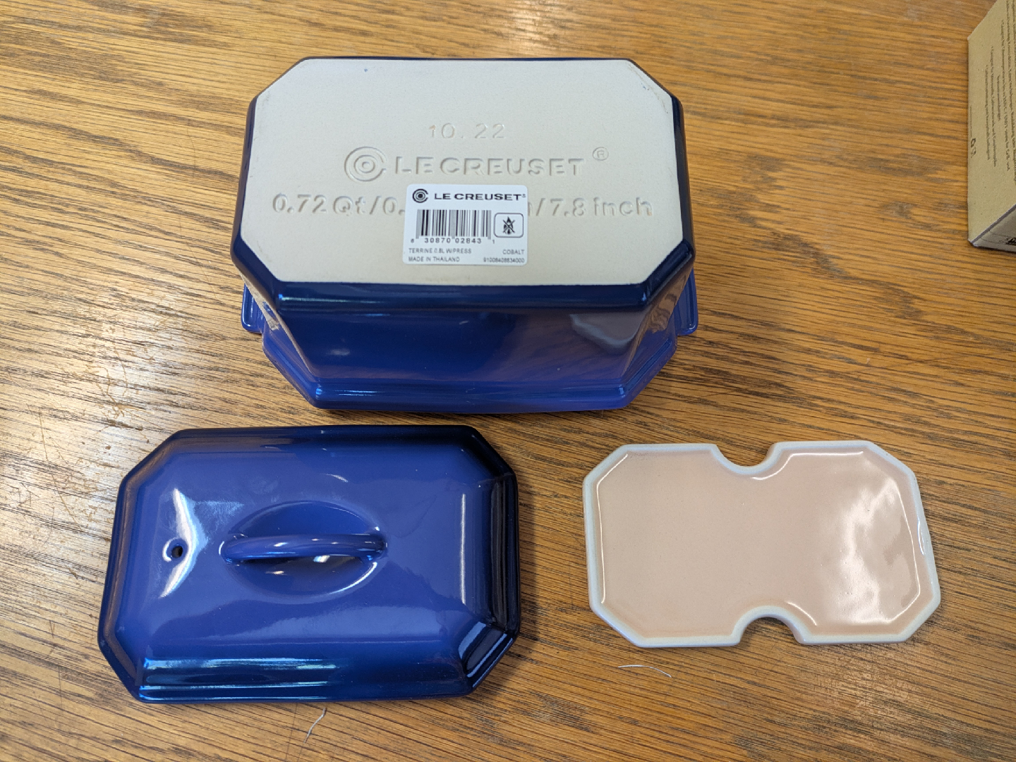 Le Creuset terrine dish with press - photo 5